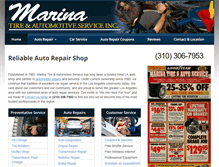 Tablet Screenshot of marinatire.com